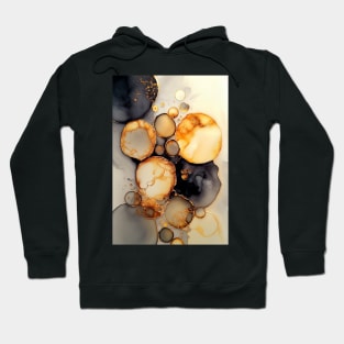 Radiant Rings - Abstract Alcohol Ink Resin Art Hoodie